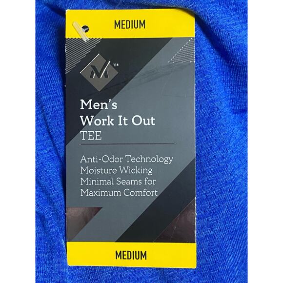 Member's Mark Men's Raglan Sleeve Work It Out Active Tee M - Picture 3 of 5